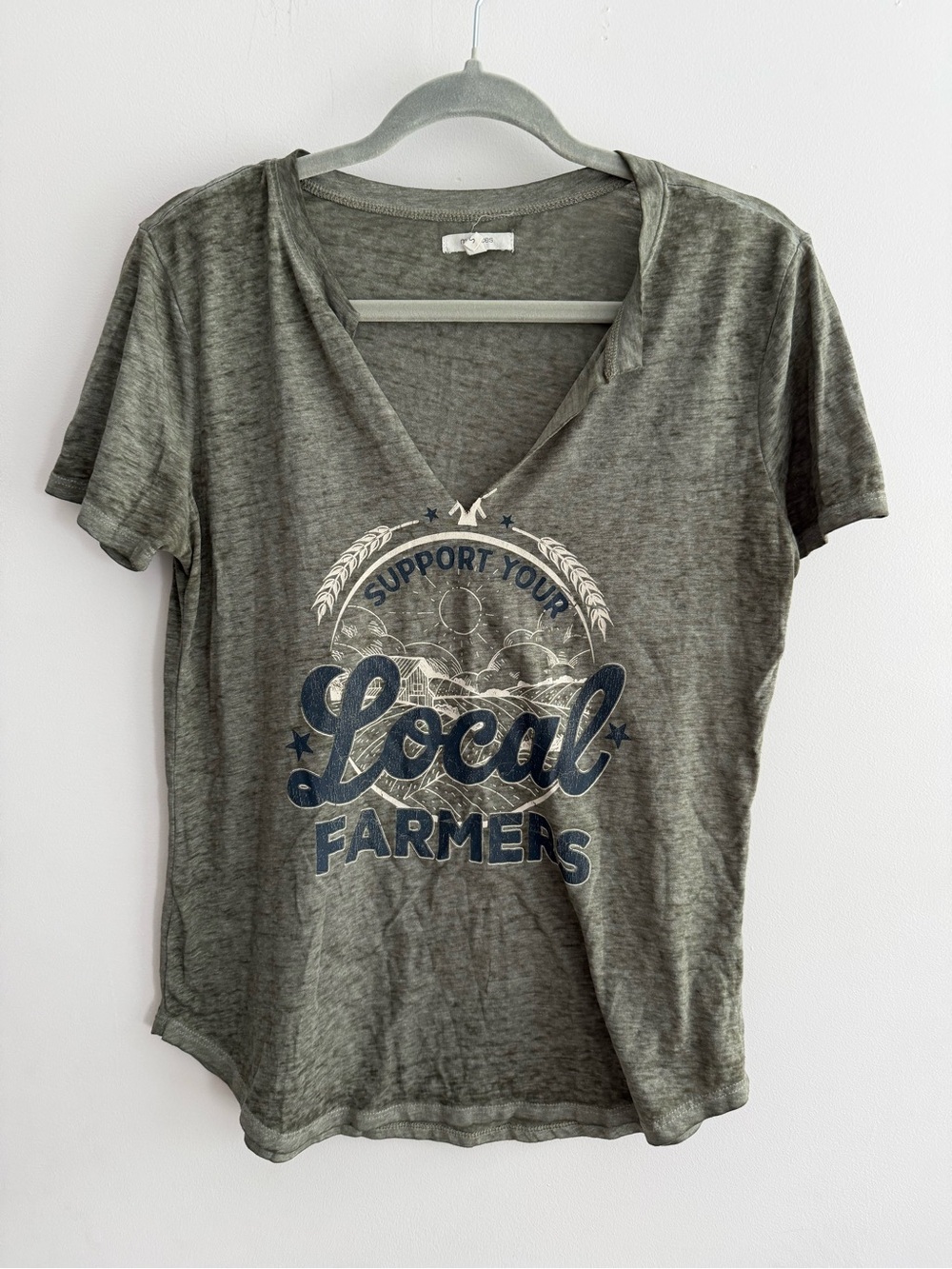 Women’s Maurices Green Support Your Local Farmers Tee Shirt